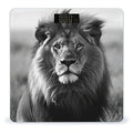 African Lion Black and White Scale for Body Weight Accurate Digital Bathroom Scale Toughened Glass High Precision Scales Smart Weight Scales with Large LCD Backlight Display Weighing Machine