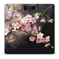 Tempting Cherry Blossoms Bathroom Scale Automatic Power On/Off Body Scales LCD Backlight Display Square Digital Scale Rounded Corners Bathroom Scales for Home Bedrooms