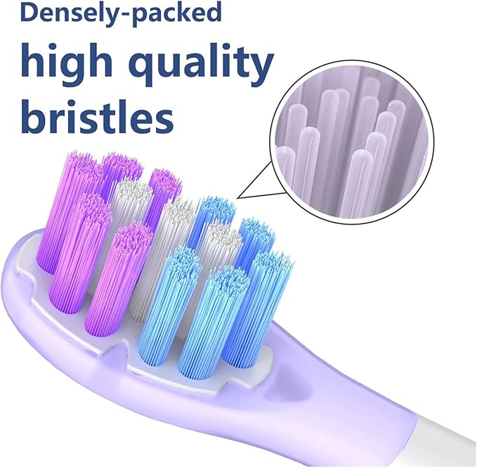 Compatible for HX9054/HX6730/HX3792/HX9911 Toothbrush Replacement Brush Heads(16 Count Pack of 4)