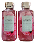 Bath &amp Body Works Shower Gel Gift Set of 2 10oz Each (Hello Beautiful)