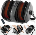 Giantex Foot Massager with Heat Calf Massager with Remove Control 2 Vibration Options 5 Mode &amp 5 Compression Intensity 360°Adjustable Stand Shiatsu Foot Massage Machine for Calf Arm Relax (Gr
