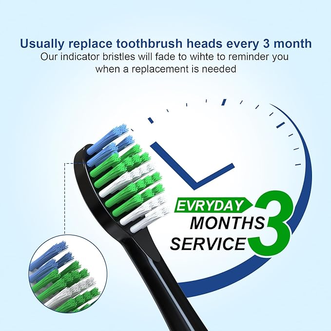 Replacement Flossing Toothbrush Heads Compatible with WaterPik Sonic Fusion/2.0 Brush and Flosser Combo… SF-01 / SF-02 / SF-03 / SF-04 with Crystal Cap - 5 Count (Compact Size Black)