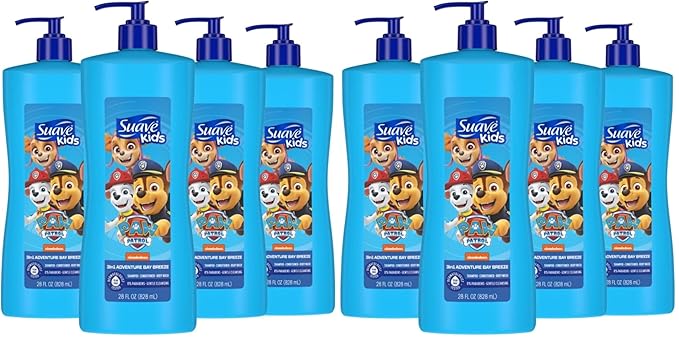 Suave Kids 3 n1 Body Wash &amp Shampoo Paw Patrol 28 oz(Pack of 8)