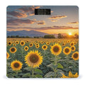 Beautiful Sunflower Field Sunset Scale for Body Weight Highly Accurate Digital Bathroom Body Scale Digital Bathroom Scales for People Anti-Slip Large LCD Display Smart Scales