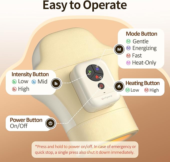 Comfytemp K1061 Air Compression Therapy Device Portable Hand Massager for Circulation and Pain Relief K251623 FDA Cleared