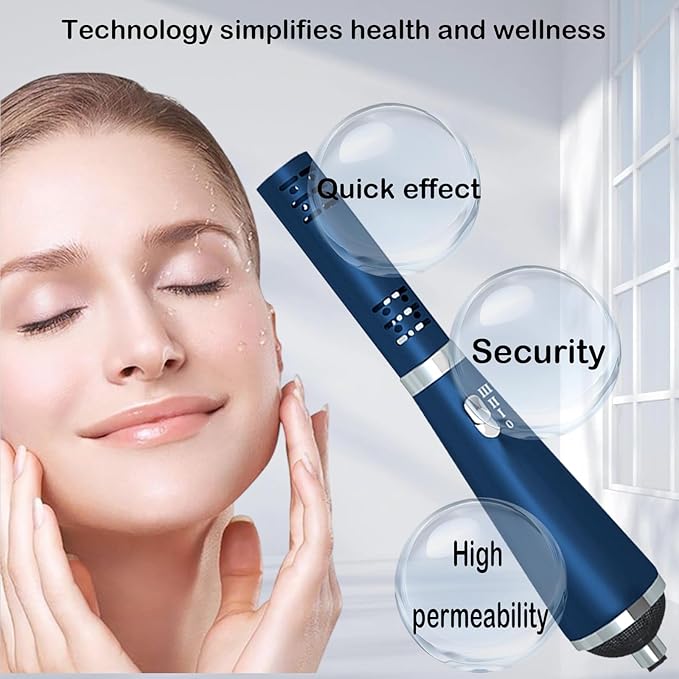 Vibrance Terahertz (THZ) Wand Blower Health Physical Therapy Board Electric Heating Massage Device for Body and Water Relaxation Terahertz Frequency Wand Blue
