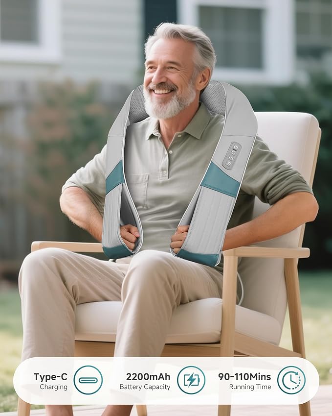 Snailax Back Massager and Neck Massager Bundle