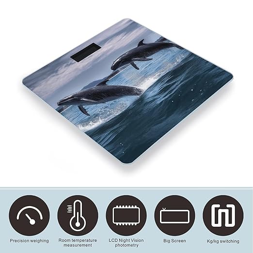 Jumping Whales Scale for Body Weight Digital Bathroom Scale Accurate Smart Weight Scales with Large Display Weighing Machine High Precision Scales