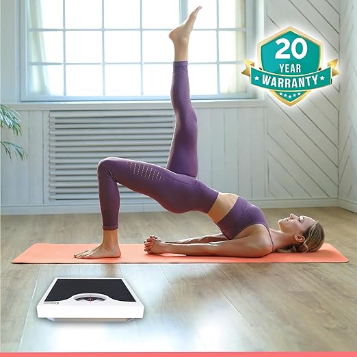 Adamson A22 Bathroom Scale for Body Weight - Up to 260 LB - Anti-Skid Rubber Surface - Analog Bathroom Weight Scales