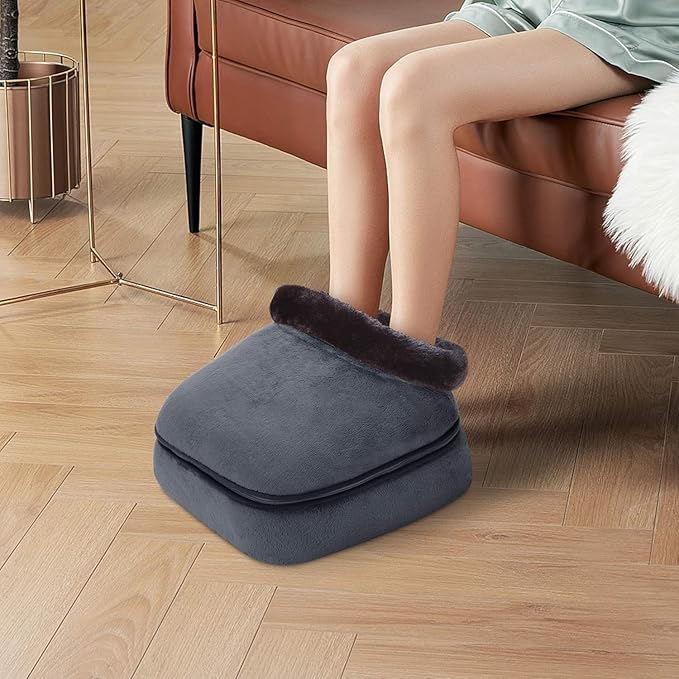 COMFIER Shiatsu Foot Massager with Heat- Kneading Back Massager with Heating Pad Heated Foot Warmer Electric Feet Massager Machine for Plantar FasciitisNeuropathy Stress Relief