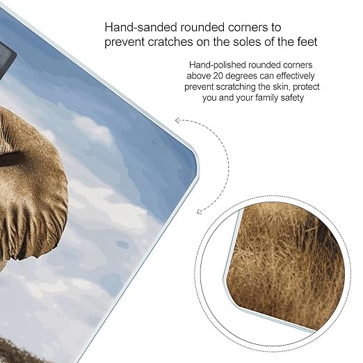 Elephant Bathroom Scale Ultra-Bright Liquid Crystal Screen Weight Scale Accurate Bathroom Body Scales for Body Weight Bathroom Pet Home Bedroom Gift-Giving