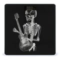 Abstract X-ray Skull Skeleton Playing Guitar Scale for Body Weight Safe Rounded Corners Tempered Glass Digital Bathroom Scale LED Display 400lb Capacity Weight Scales with High Precision Sensors