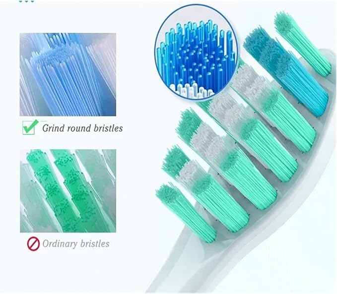 20/50/100 Pieces Toothbrush Heads Compatible for Apiyoo P7/Y8/SVP/Moon Electric Heads Vacuum Bristle Nozzle(50SolidBlack)