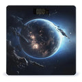 Earth and Moon Digital Bathroom Scale for Body Weight Weighing Scale with Backlit LCD Display High Precision Measurements &amp Measures Weight Up to 180kg