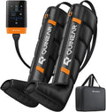 QUINEAR Cordless Leg Recovery System with 5-Zone Air Compression Leg Massager for Circulation with 11 Levels &amp 3 Modes Compression Boots for Athletes Officer Elderly(Small)