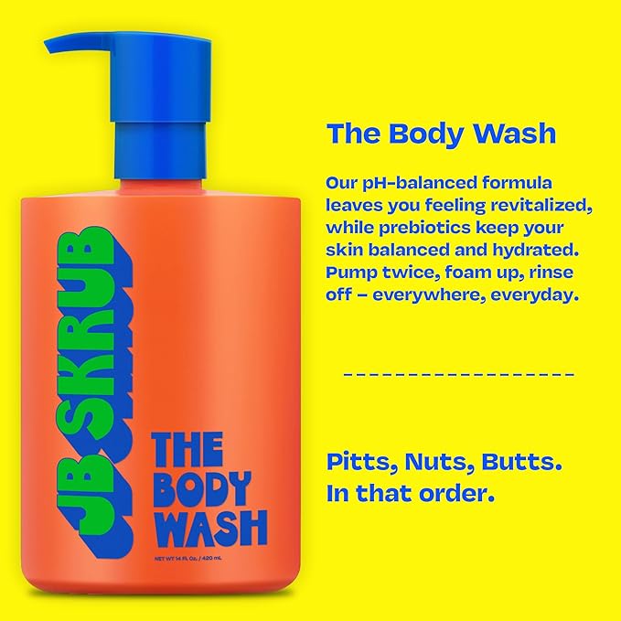 JB SKRUB Body Spray and Body Wash for Teen Boys Tweens and Kids with Citrus Scent - Conquer Funk Banish Smell and Freshen Up