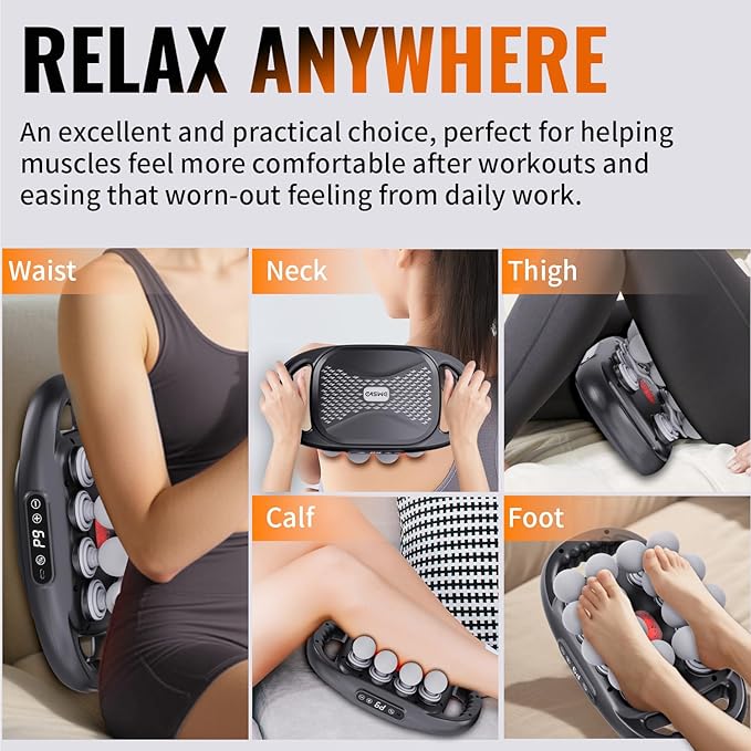 16-Head Massage Gun Electric Deep Tissue Body Massager Professional Muscle Massager Tool for Easing Shoulder Back Neck Legs Tension 9 Modes / 99 Speeds Massage Gifts for Women Men