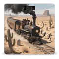 Steam Train in The Desert Scale for Body Weight Sturdy Tempered Glass Weighing Scales with LCD Display Accurate Digital Bathroom Scale Convenient Body Fat Smart Scales Easy Read
