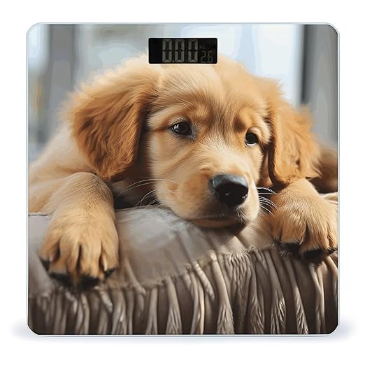 Lazy Dog Puppy Scale for Body Weight Digital Bathroom Scale Precision Smart Weighing Scales with Clear LED Display Accurate High Precision Scales Weighing Machine