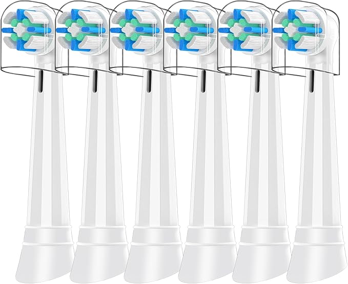 Toothbrush Heads Compatible with Oral b IO Replacement Heads Compatible with Oral b IO 2/3/4/5/6/7/8/9/10/Deep Clean Series Electric Toothbrush (6 White)