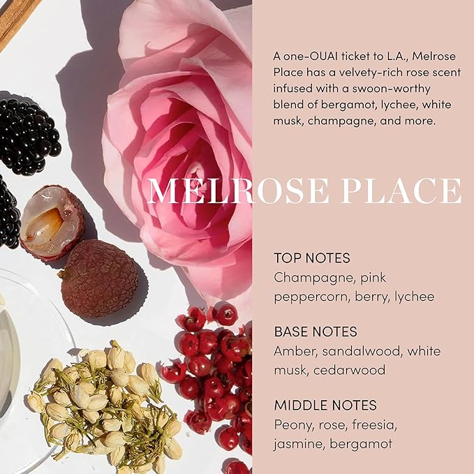 OUAI Body Cleanser Melrose Place - Foaming Body Wash with Jojoba Oil and Rosehip Oil to Hydrate Nurture Balance and Soften Skin - Paraben Phthalate and Sulfate Free Skin Care Products (10 Fl Oz)