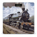 Steam Locomotive Train Bathroom Scale for Body Weight Bathroom Weighing Scale with Backlit LCD Display Highly Accurate Measures Weight Up to 180kg