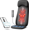 COMFIER Shiatsu Massage Cushion with Heat2D/3D Shiatu Back Massager with App ControlDeep Tissue Kneading Massage Chair Pad with VibrationBack Massager for ChairGifts for DadMom