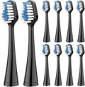Replacement Brush HeadsCompatible for Waterpik Complete Care 5.0/9.0 Electric Toothbrush Hygiene Clean Soft Bristle Nozzles 5/10pcs(10pcs Black)
