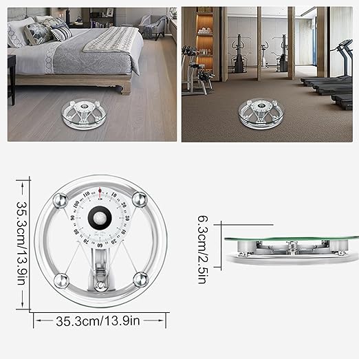 Mechanical Weight Scale Large Dial for Accurate Measurement No Battery Measuring Weight Up to 120kg Easy to Use Mechanical Bathroom Scales