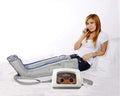 POWERPRESS Recovery Boots Compression Leg Massage System w/Full Leg Complete Set (X Large Pair Set)