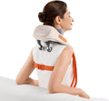 Cordless Neck Massager with Heat 6D Shiatsu Upper Back &amp Shoulder Massager for Pain Relief Deep Tissue Relaxing Electric Kneading Massage Dual-Sided Massage Heads Best Gifts for Men Women