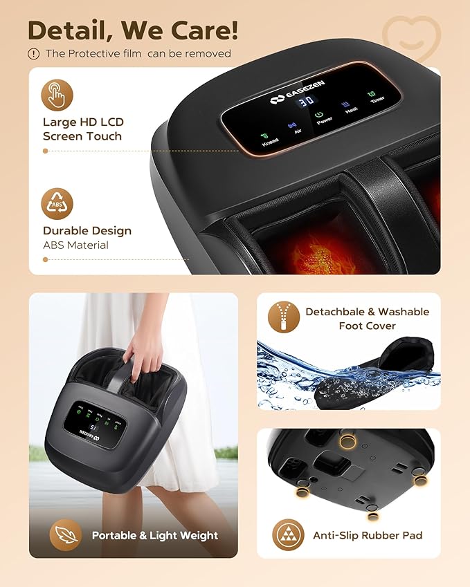 Foot Massager Machine with Heat Shiatsu Foot Massager with Remote 2026 Upgraded Deep Kneading for Plantar Fasciitis Neuropathy Birthday Gifts for Women Mom Men Dad Up to Foot Size 14
