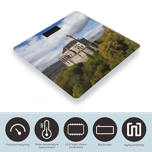 Historical Monuments of Armenia Bathroom Scale for Body Weight 400 Lb Weight Scale with High Precision Sensors Tempered Glass Highly Accurate Digital Weighing Machine for People