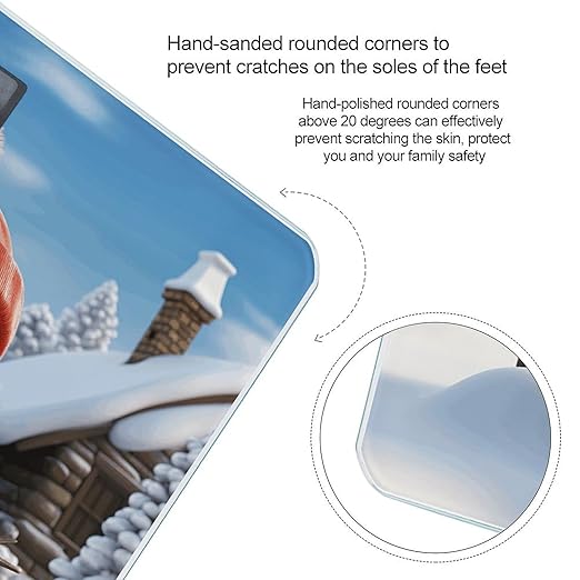 Sign Snowman Scale for Body Weight Digital Bathroom Scale Accurate Smart Weight Scales with Large Display Weighing Machine High Precision Scales