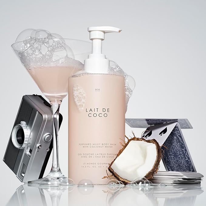 Le Monde Gourmand Lait de Coco Perfumed Milky Body Wash - 14 fl oz (414 ml) - Vanilla Praline Warm Notes