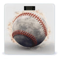 Baseball Scale with LCD Precision Weighing Scales Sturdy Tempered Glass Weight Scales Easy-to-Read Anti-Slip Weight Digital Bathroom Scale for Daily