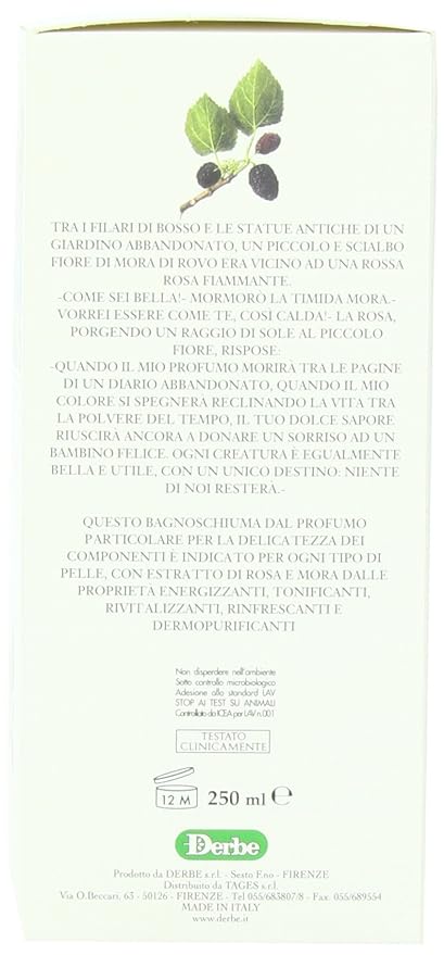 Speziali Fiorentini Bath/Shower Gel Rose and Blackberry 8.4 Ounce
