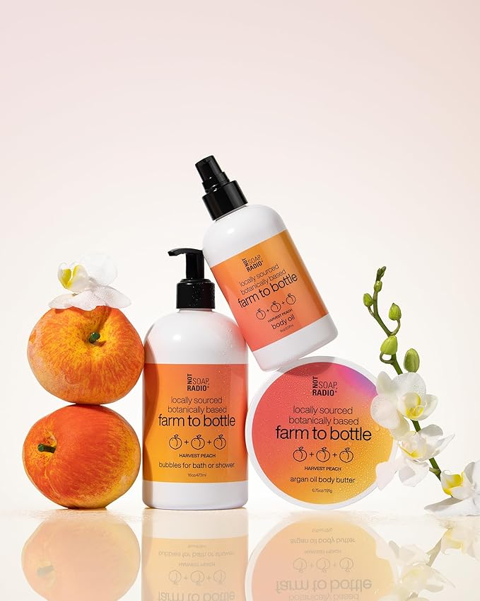 Not Soap Radio harvest peach | bath/shower gel | farm to bottle