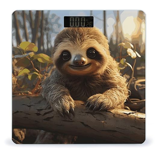 Cartoon Cute Sloth Scale for Body Weight Digital Bathroom Scale Accurate Smart Weight Scales with Large Display Weighing Machine High Precision Scales
