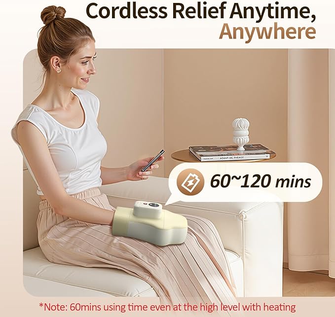 Comfytemp Hand Massager with Heat and Compression Cordless Fingers Palm and Wrist Massage Machine for Carpal Tunnel Arthritis Circulation and Pain Relief Birthday Gift for Men Women Seniors