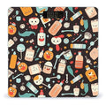Cartoon Medicine Pattern Bathroom Scale for Body Weight LCD Display Digital Bathroom Scale Tempered Glass Bathroom Weight Scales Fashion Smart Scales for Home Bedroom 400 Lb