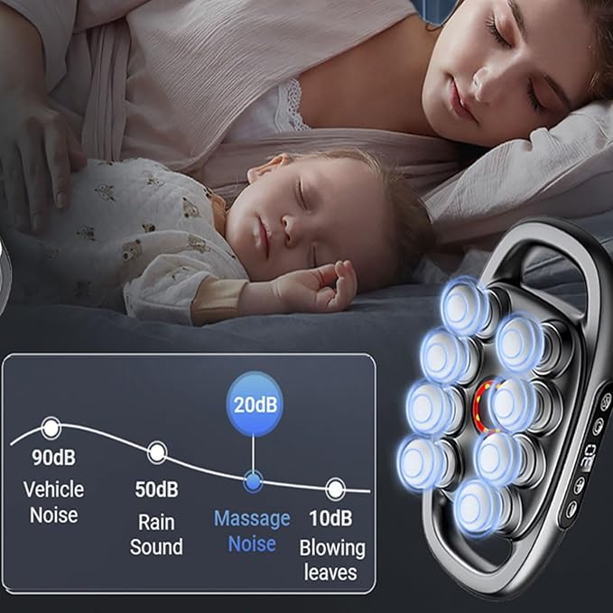 16 Head Massage Gun Deep Tissue with 16 Massages Heads Electric Massager Tool for LegsArmsWaistBackButtocksFull Body Muscle Pain ReliefIdeal Gifts for WomenMen Momand Dad