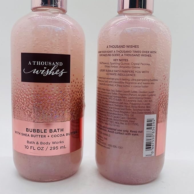 2 A Thousand Wishes Luxury Bubble Bath Body Wash 10 fl.oz