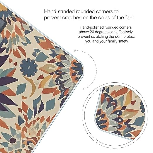 Native American Patterns Scale for Body Weight Smart Scales Digital Bathroom Scale High Precision Weighing Scales with Large Display Weighing Machine for People