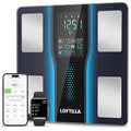 LOFTILLA Smart Scale for Body Weight Accurate Scale with BMI Body Fat Muscle Mass 8-in-1 Large Display Digital Bathroom Scales for 14 Body Composition Metrics Sync with Fitness App
