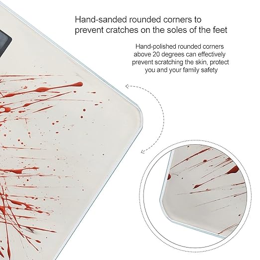Red Pen Lines Scale for Body Weight Digital Bathroom Scale Accurate Smart Weight Scales with Large Display Weighing Machine High Precision Scales