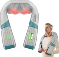 Snailax Cordless Neck Massager with Heat Rechargeable Shiatsu Neck Back Massager for Pain Relief Deep Tissue 4D Knead Shoulder Massager Pillow with Portable Carry Bag Gifts/Presents for Mom Dad