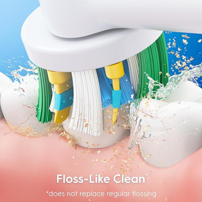 Oral-B Floss Action Replacement Electric Toothbrush Heads - 3ct