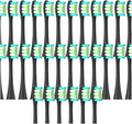 30/50PCS Vacuum BrushCompatible for X/X PRO/ Z1/ F1/ One/Air 2 /SE Replacement Head Sonic Toothbrush Nozzles Soft Bristle(30Black)