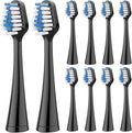 20pcs Toothbrush HeadsCompatible for Replacement Oral Hygiene Clean Soft Bristle Nozzles(20pcs Black)